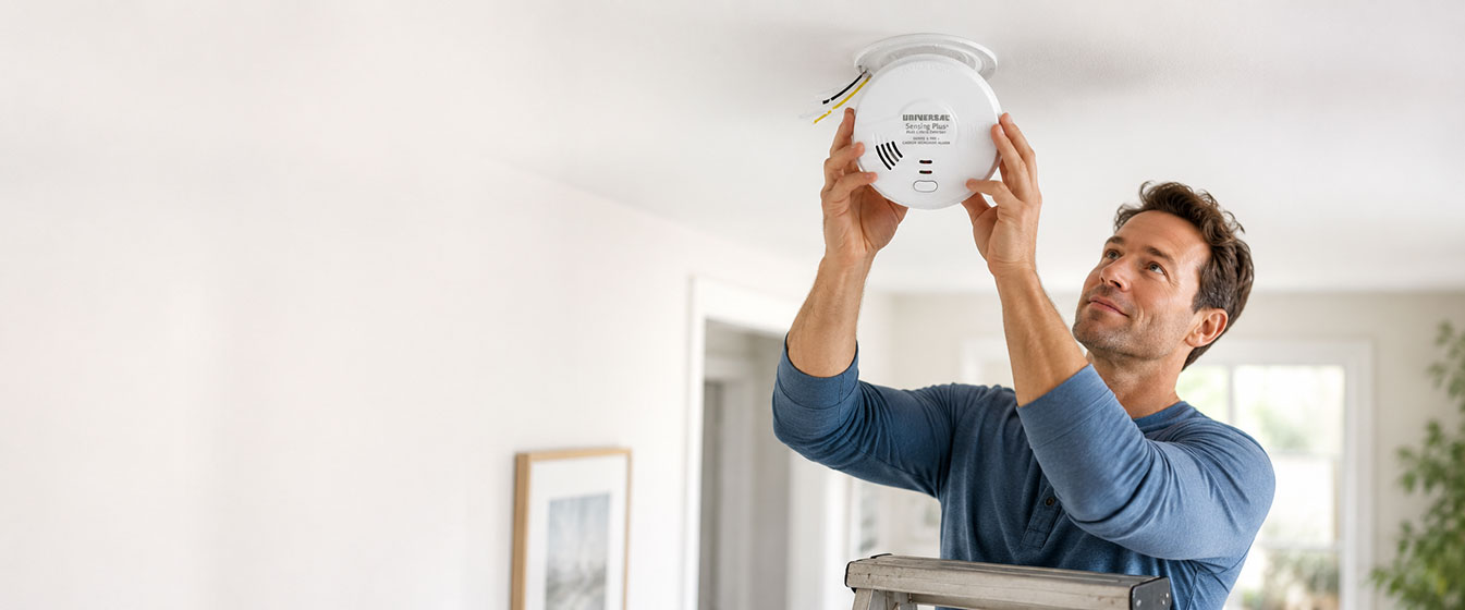 installing a universal security instruments smoke detector
