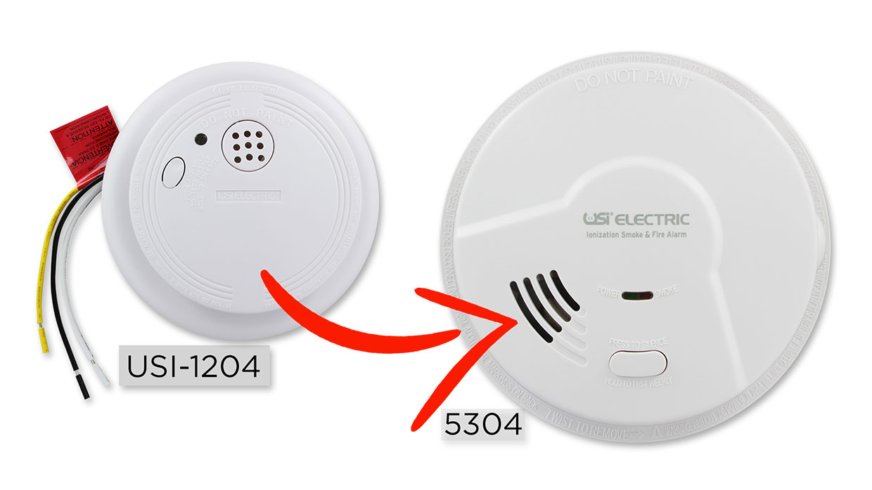 Replacing USI-1204 Hardwired Smoke Alarm With Compatible Models