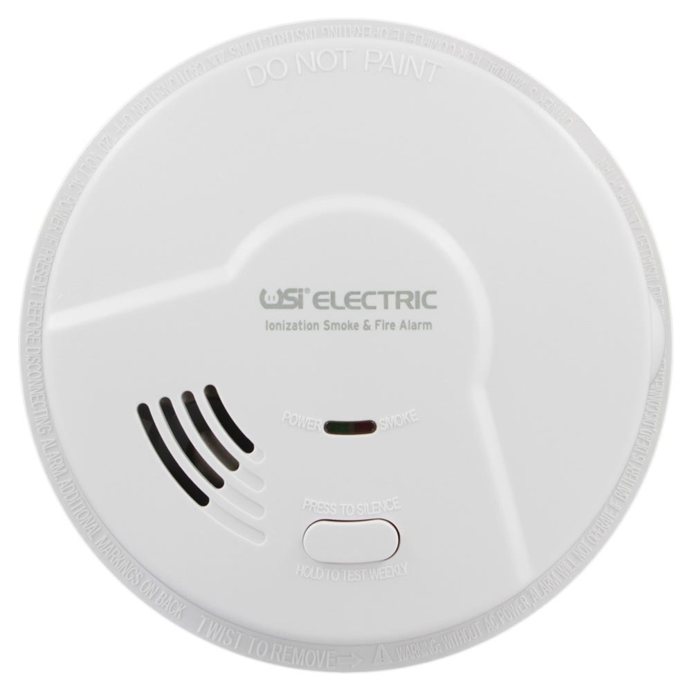 USI Hardwired Ionization Smoke and Fire Detector with Battery Backup - 5304