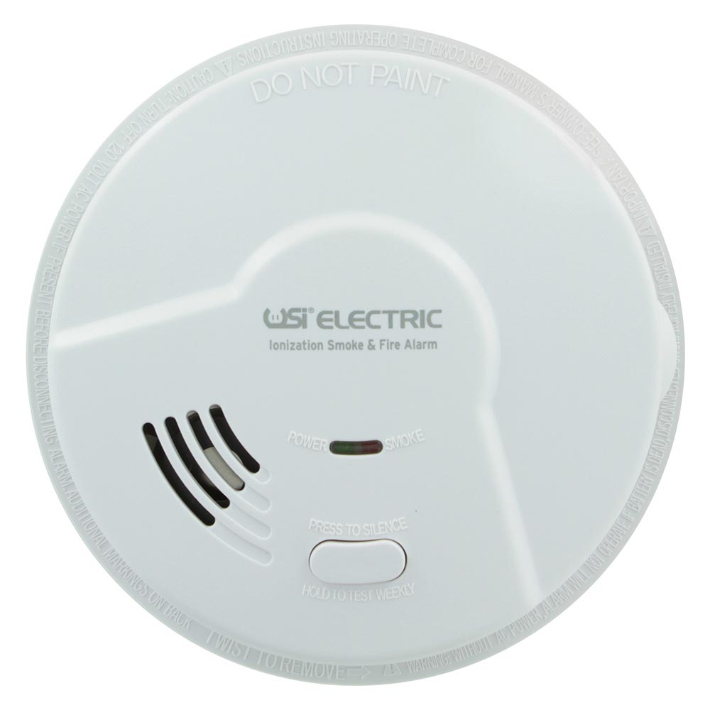 USI Electric Hardwired Ionization Smoke and Fire Alarm with Long Life Battery Backup (5304L)