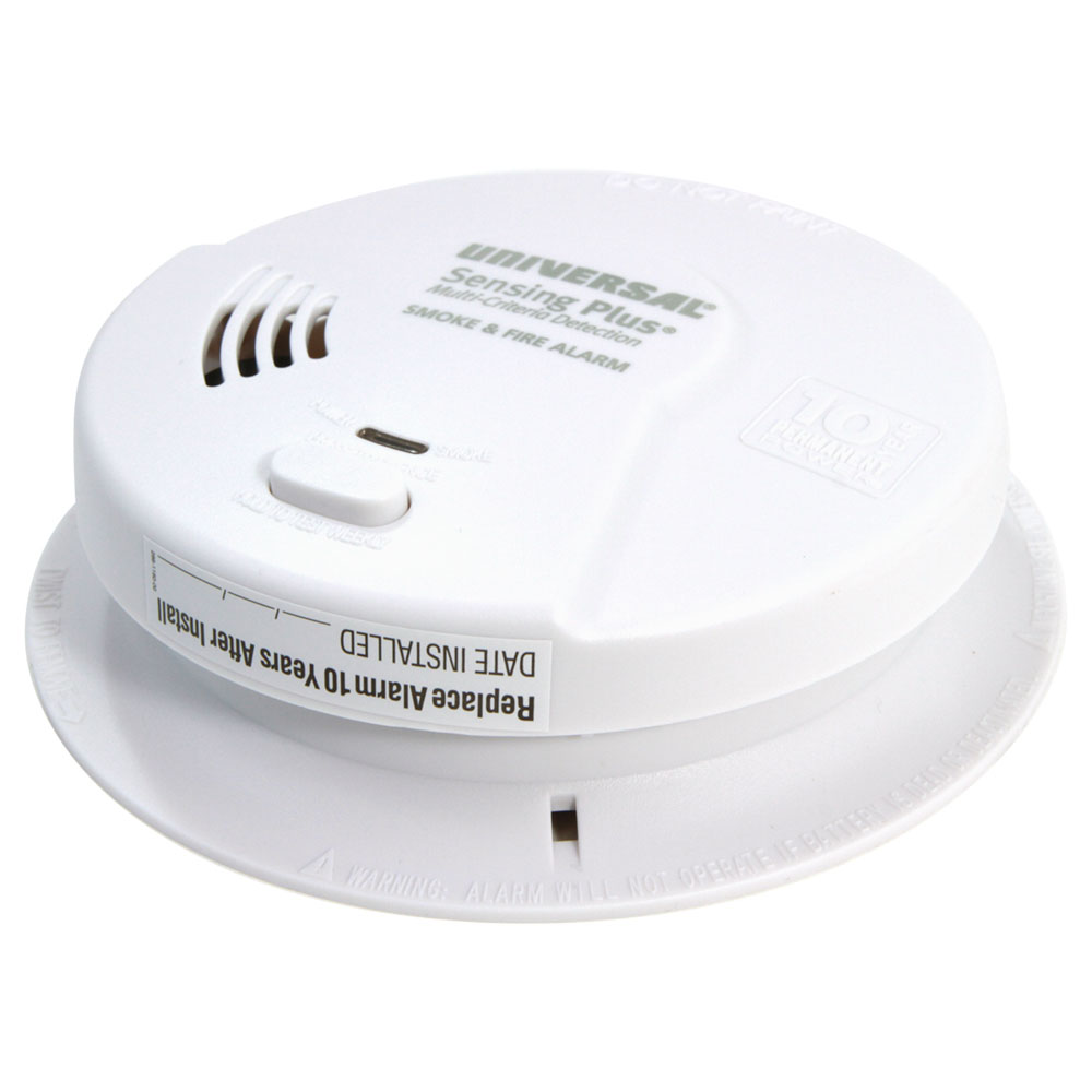 Lithium Battery Operated Wireless Fire Heat Smoke Detector 85dB Alarm Sensor 
