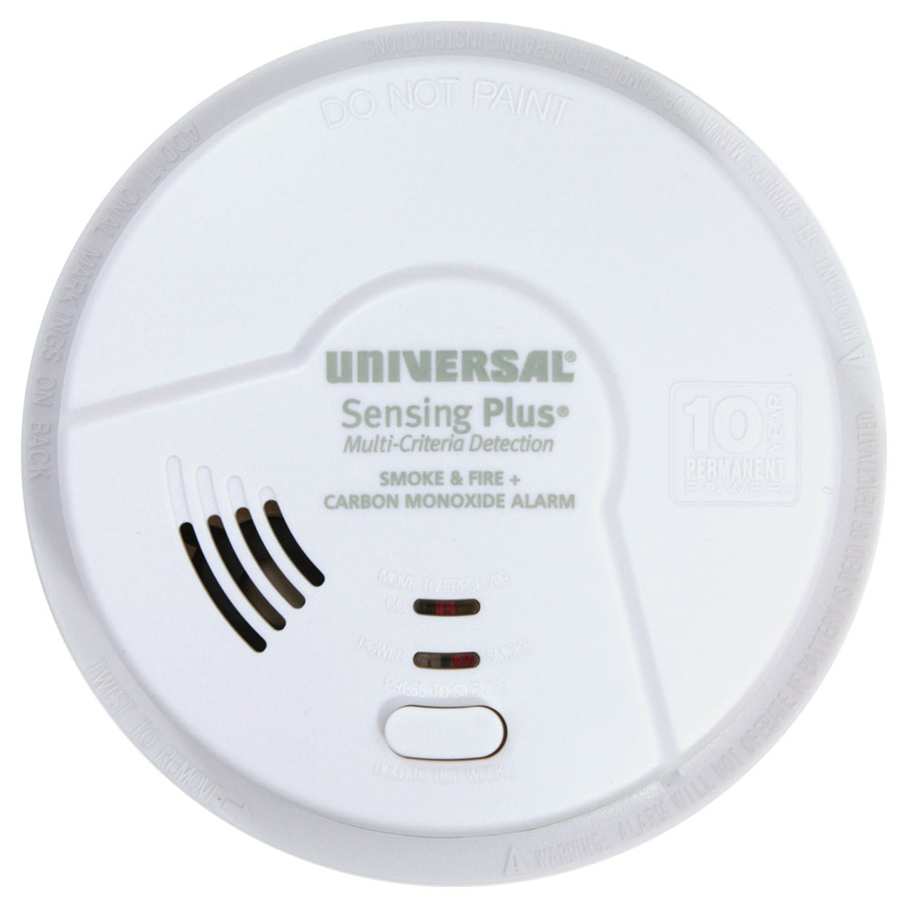 Universal Security Instruments Sensing Plus Multi Criteria Hallway Smoke and Carbon Monoxide Alarm With 10 Year Tamper Proof Battery (AMICH3511SC)