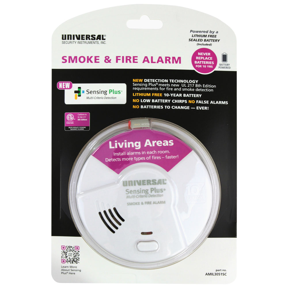 10 year Living Area Smoke & Fire Alarm