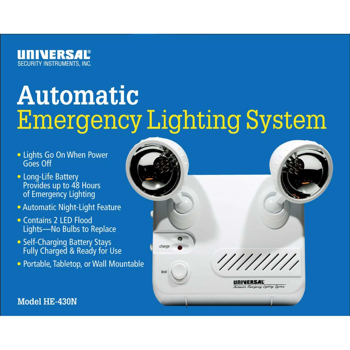 USI - HE-430N Automatic Emergency Lighting System