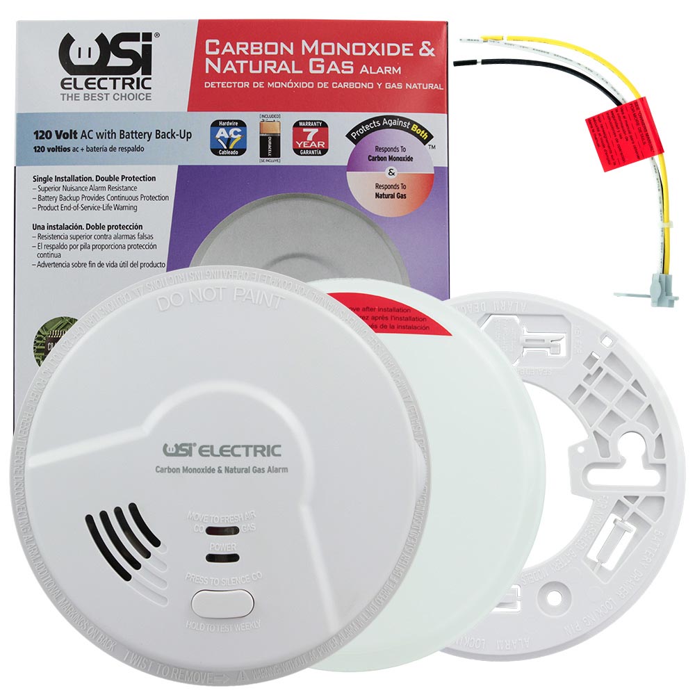 Propane Gas Detector Gedsffati 4in1 Plug In Carbon Monoxide Detector & Combustible Natural Gas Alarm Combination Builti-in Backup Battery HD Screen Natural Gas Detectors For Home