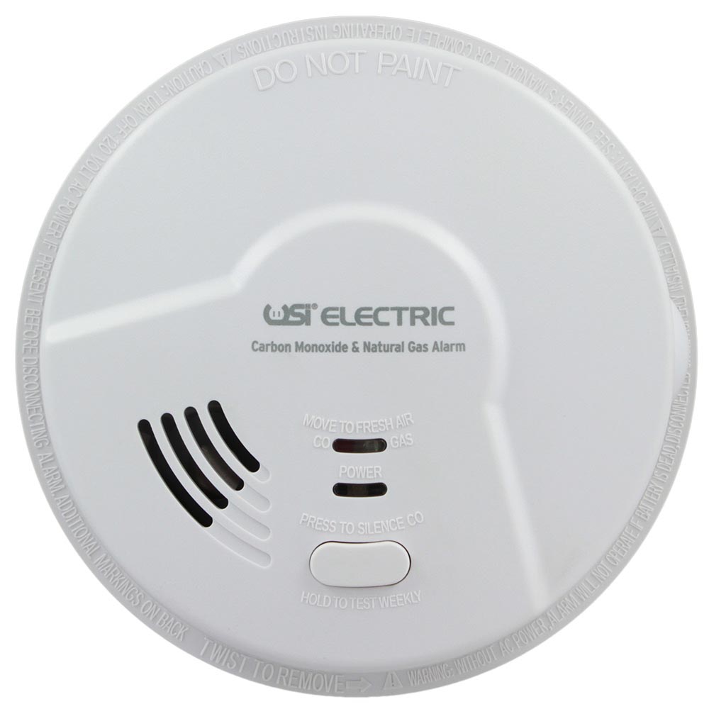 USI Electric Hardwired 2-in-1 Carbon Monoxide and Natural Gas Smart Alarm with Battery Backup (MCN108)