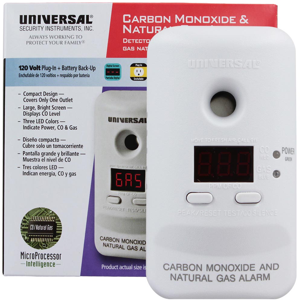 Carbon Monoxide Alarm 120V Direct Plug-In CD-9690 LED Display Battery Backup NEW 