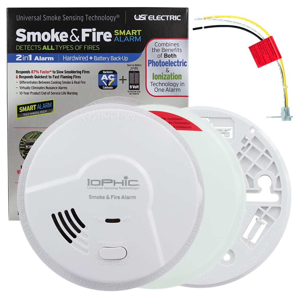 Smoke/ Carbon detector/ SMART 2 IN1 VOICE battery plus quick connect 120 volts 