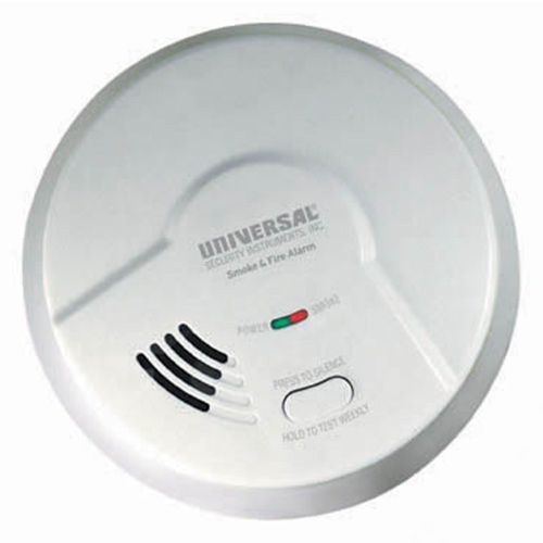 Universal Security Instruments Smart Battery-Operated Photoelectric Smoke and Fire Alarm (MP308)