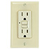 USI Electric 15 Amp Self Test GFCI Tamper-Resistant Receptacle Duplex Outlet, Ivory - G1315TRIV