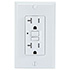 USI Electric 20 Amp Self Test GFCI Tamper-Resistant Receptacle Duplex Outlet, White - G1320TRWH