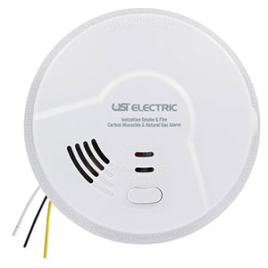 USI 4-in-1 Hardwired Universal Smoke Sensing Smart Alarm Smoke, Fire, CO and Natural Gas Detection (MDSCN111)