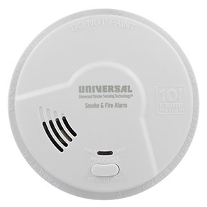 USI Bedroom 2-in-1 Smoke and Fire Smart Alarm with 10 Year Sealed Battery & Universal Smoke Sensing Technology (MI3050SB)
