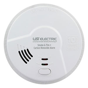 USI 3-in-1 Universal Smoke and Carbon Monoxide 10 Year Smart Alarm