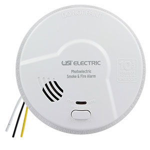 USI Hardwired 10 Year Photoelectric Smoke & Fire Smart Alarm (MP116S)