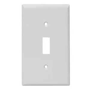 USI Electric Wall Plate Toggle Switch Single Gang, White