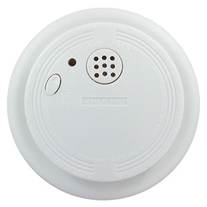 USI Electric Battery-Operated Ionization Smoke and Fire Alarm (USI-1227L)